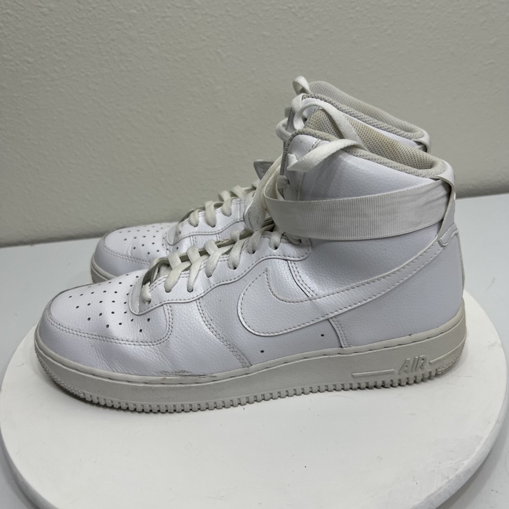 Nike Air Force 1 High Triple White Men's Size 11.5 / 315121-115 - Picture 4 of 13